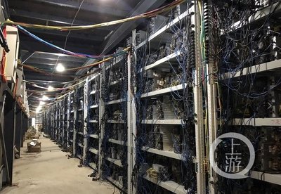 A contemporary mining farm equipped with modern machines
