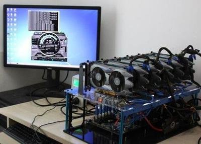 A modern ASIC mining rig, showing the technology behind securing blockchain networks.